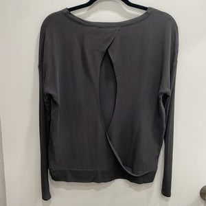 Chaser silk open back top